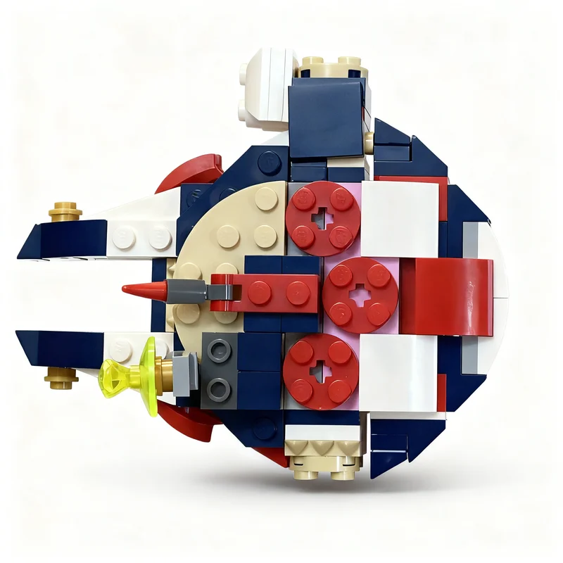 ตัวต่อ MOC 150 ชิ้น รุ่น Deep Sea Falcon Star Battle ของเล่นตัวต่อสถาปัตยกรรม DIY เสริมสร้างความคิดสร้างสรรค์ ของขวัญคริสต์มาสสำหรับเด็ก