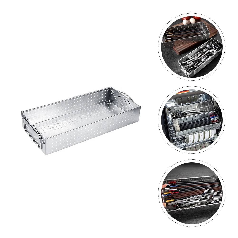 الفولاذ المقاوم للصدأ أواني حامل تجفيف لملعقة شوكة عيدان تخزين أدوات المائدة منظم مطبخ تجفيف سلة أدوات المائدة