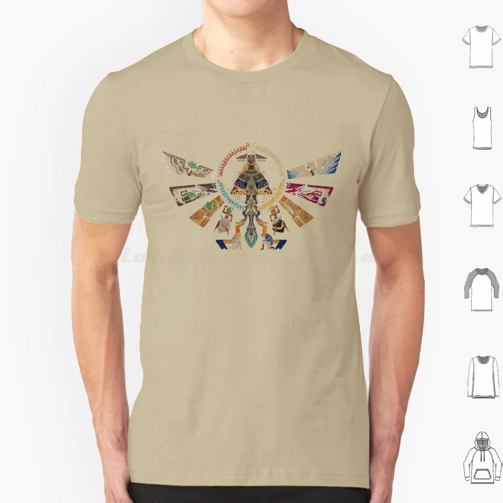 

Футболка с дизайном The First King Of Hyrule, хлопковая крутая футболка 6xl, Rauru Link Tears Of The Kingdom