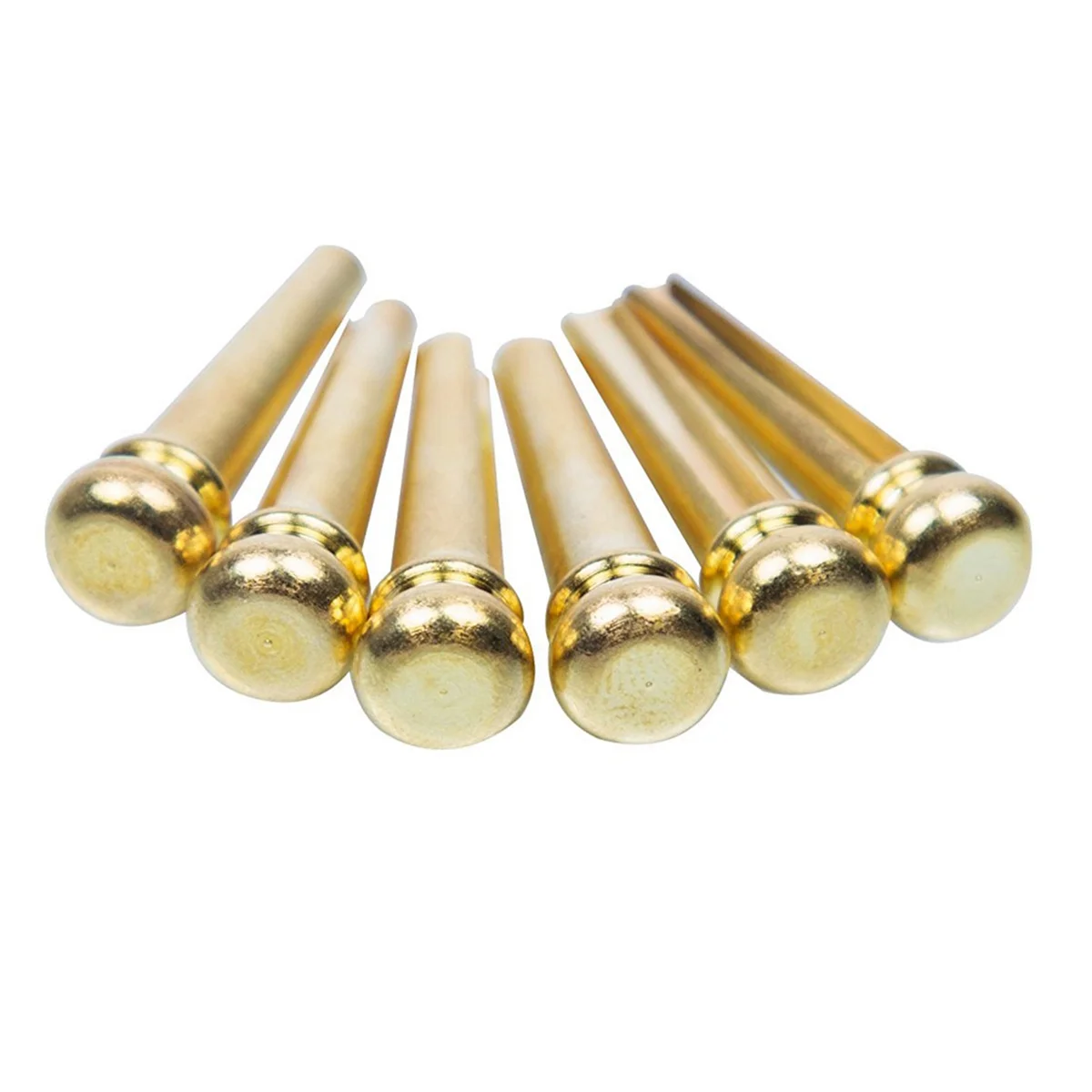 A71P Guitar Bridge Pins 12pcs Copper Endpin 6 String Pegs with Electric Acoustic Guitar Replacement Parts