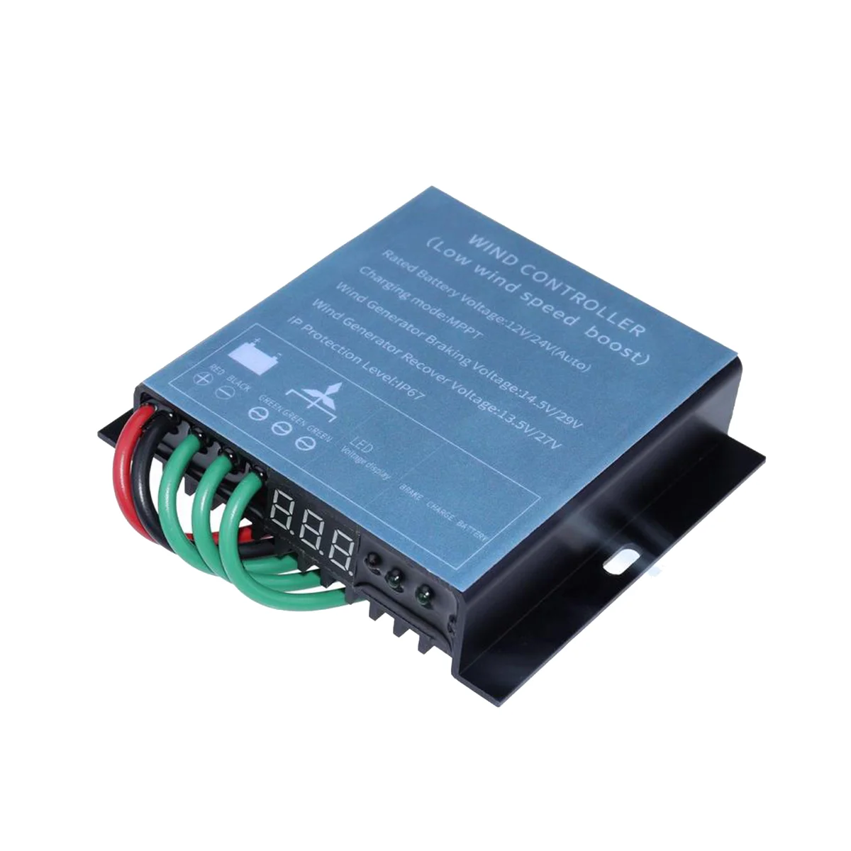 Wind Driven Generator Controller 12/24V 800W MPPT Wind Charge Controller Wind Turbine Generator Controller with Monitor