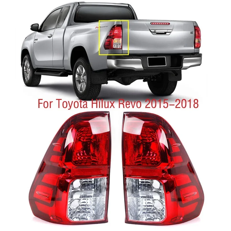 

Rear Tail Light Brake Stop Reverse Lamp Taillight Taillamp No Bulb for Toyota Hilux Revo Pickup 2015-2018 Auto Parts