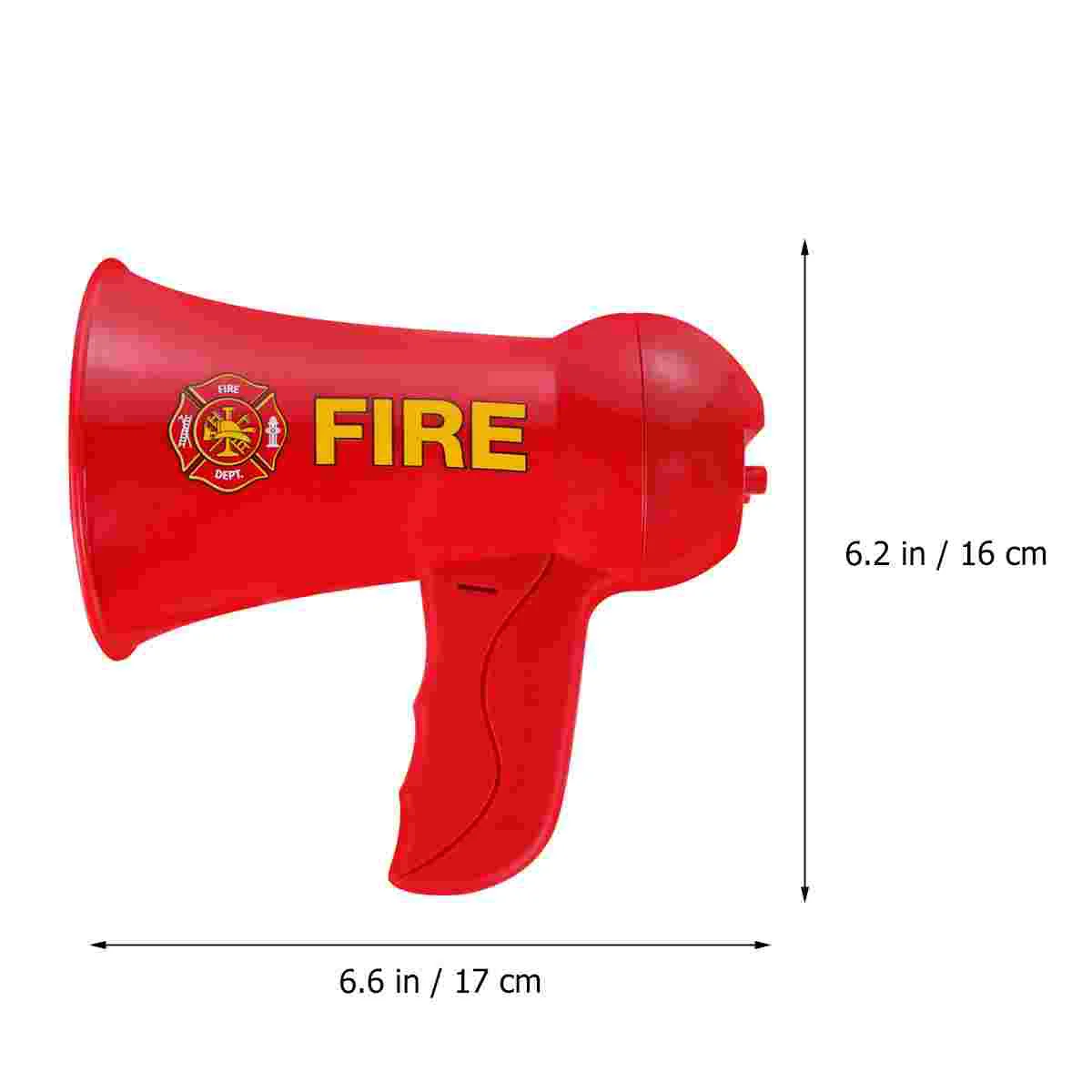 1PC Mini Megaphone Toy Firemen Toys Set Simulated Voice Microphone Toy Imitation Fire Cosplay Megaphone Toy Fire Fighter's Megap