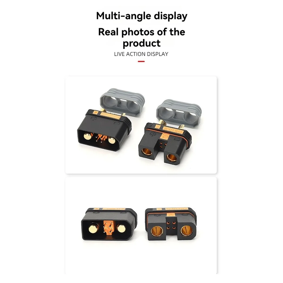 ABNJ QS10 240A Drones Lithium Power Supply Charging Connector 750V Weldable Automotive 4-10AWG Anti Ignition Plug Female