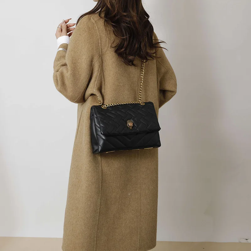 

2026 New Textured Rhombus Embroidered Chain Bag for Women, Hot Selling Versatile Shoulder & Crossbody Bag