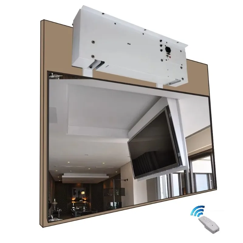 Retractable Flip Up Electric Flip Down ceiling TV Lift 0-105 Degrees Hidden Mounted Ceiling TV Lift ceiling mounted hidden tv