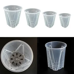 10/12/14/16cm Clear Orchid Pot Garden Plant Drainage Pots With Holes Nursery Pots For Planting Orchids Garden Supplies