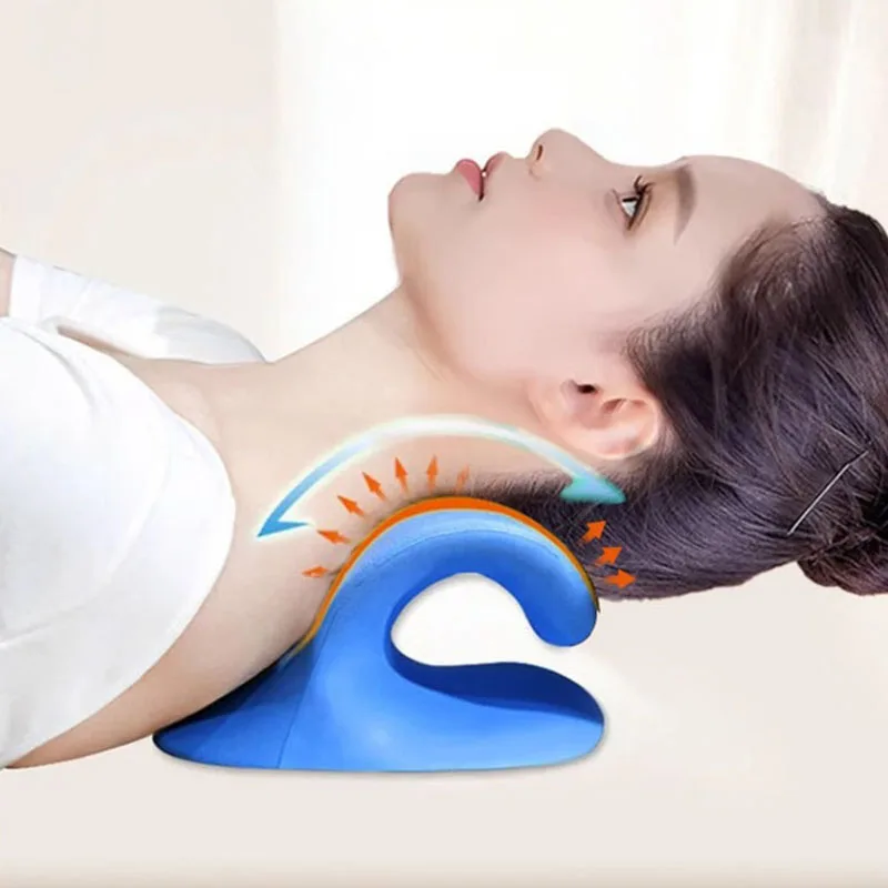 Massagekissen für die Halswirbelsäule, U-förmiges Kissen, Schwerkraft-Ergonomie, Nackenmassagekissen, Nacken- und Schulterreparatur, Nackenentspannung