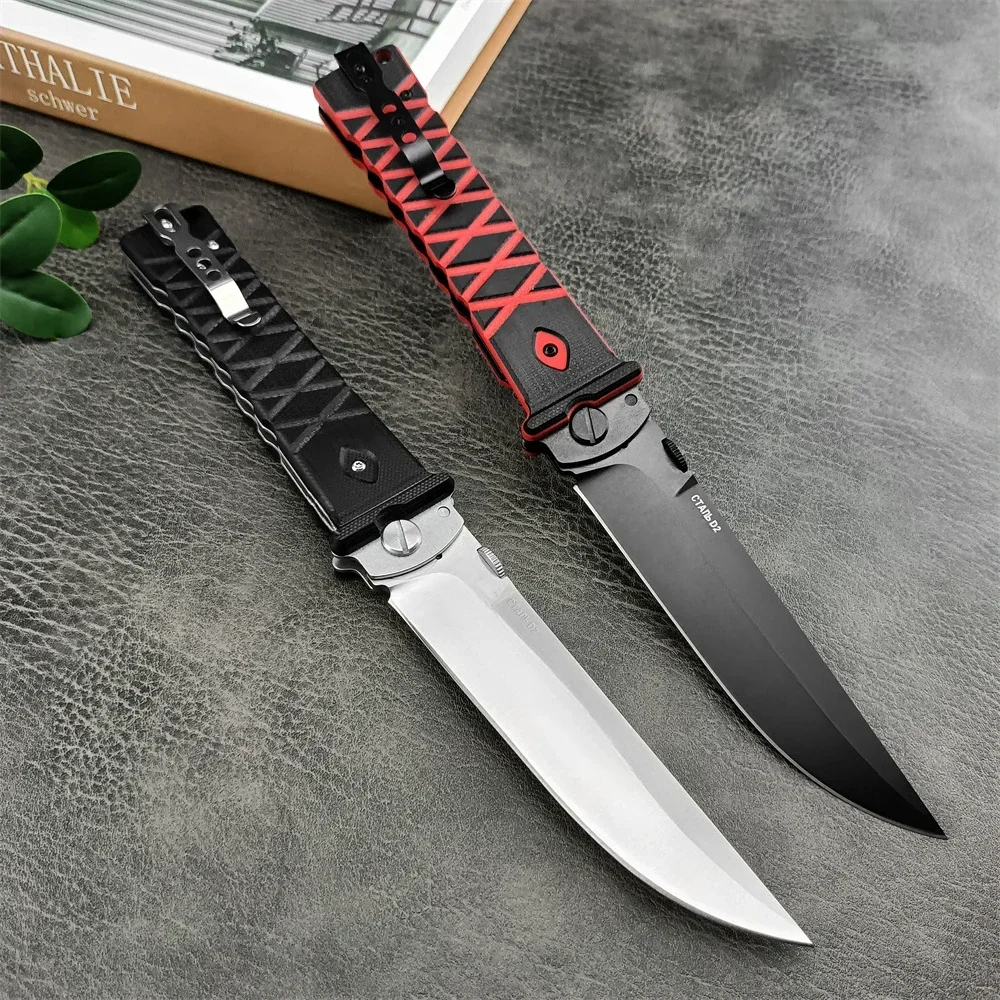 Tactical Russain HOKC Ronin Folding Pocket Knife 440C Blade Non-slip G10 Handles Outdoor Camping Hunting Flipper EDC Tool Gift