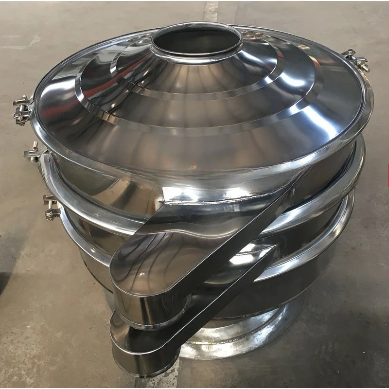 

Round vibration screening machine stainless steel commercial small material screening machine and equipment