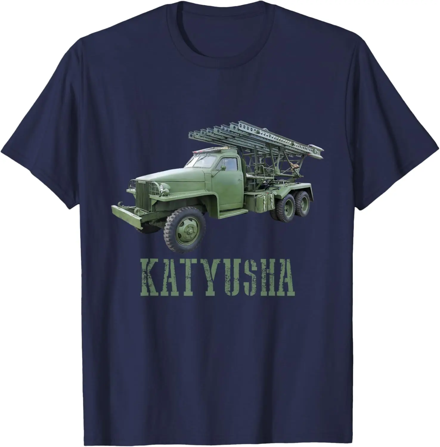 Communist Rocket Launcher Katyusha WW2 T-Shirt Short Sleeve Casual 100% Cotton T Shirt