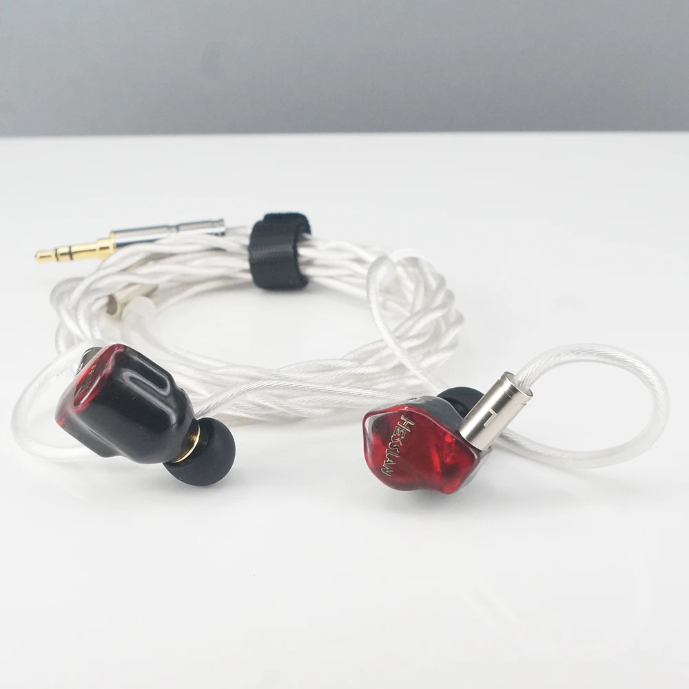 HESSIAN BN9 الخلفية تتحرك لفائف المزدوج قناة سماعات عالية فصل عالية الدقة أداة الجاز 0.78 2PIN سماعات الأذن