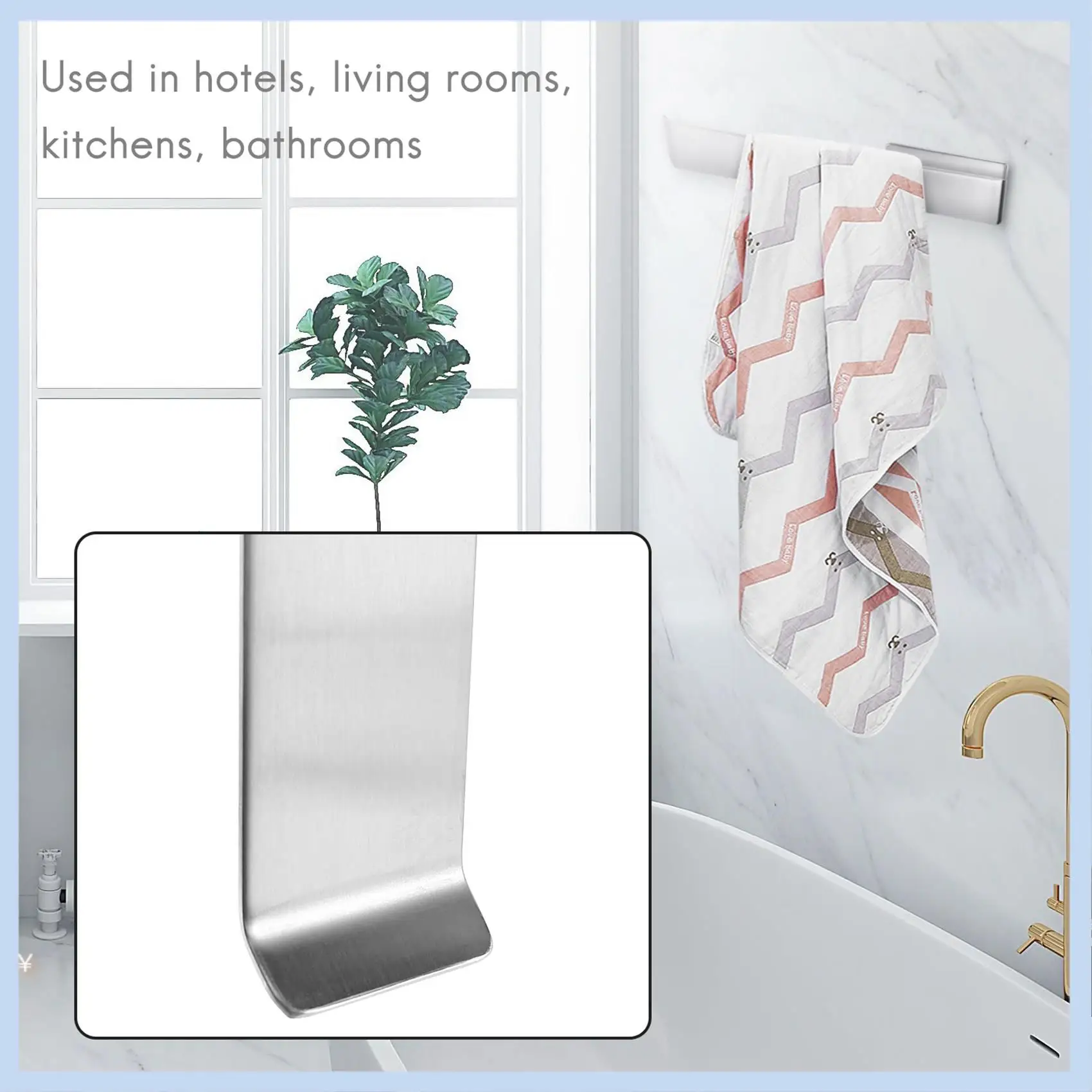 

MLGB-вешалка для полотенец, кольцо для полотенец для рук, настенный держатель для полотенец из матовой нержавеющей стали, ванная комната, кухня