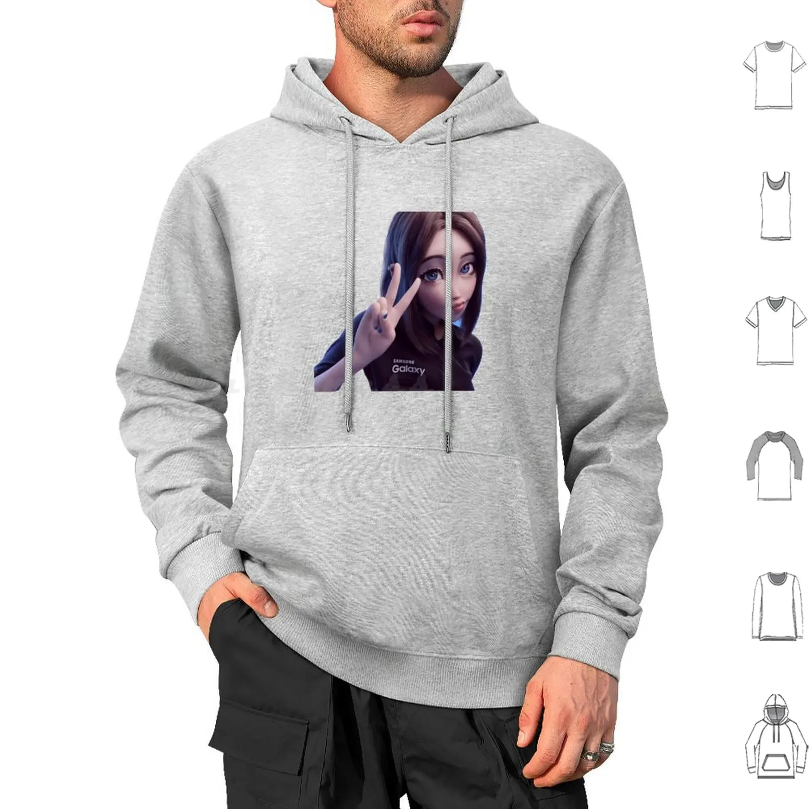 Waifu Sam Hoodie cotton Long Sleeve Sam From Sam Assistant Sam Waifu Waifu Waifu Sam Virtual Sam Waifu Virtual Waifu