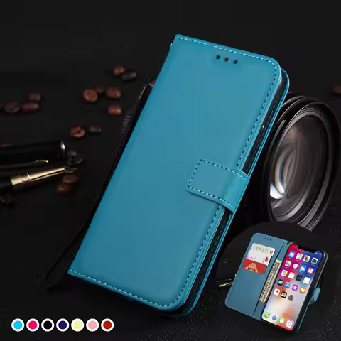 Leather Flip Wallet Case For Samsung Galaxy A13 A10 A12 A20e A33 A03s A40 A14 A23 A51 A52 A53 A22 A21s A54 A34 Protect Cover