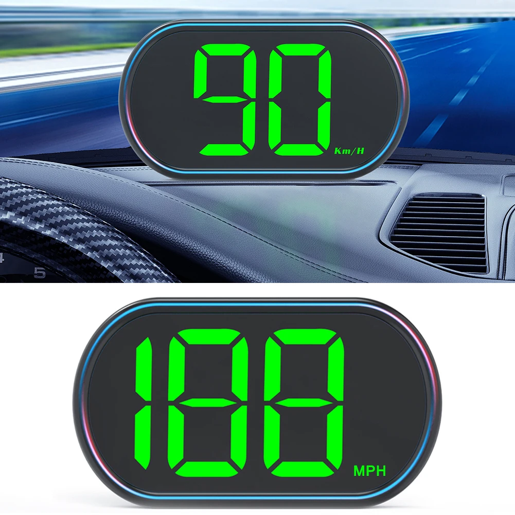 Spare Car GPS HUD Auto Electronics Head-Up Digital Display KM/H MPH Speedometer ABS+PC+LED Auto Electronics HUD Projector