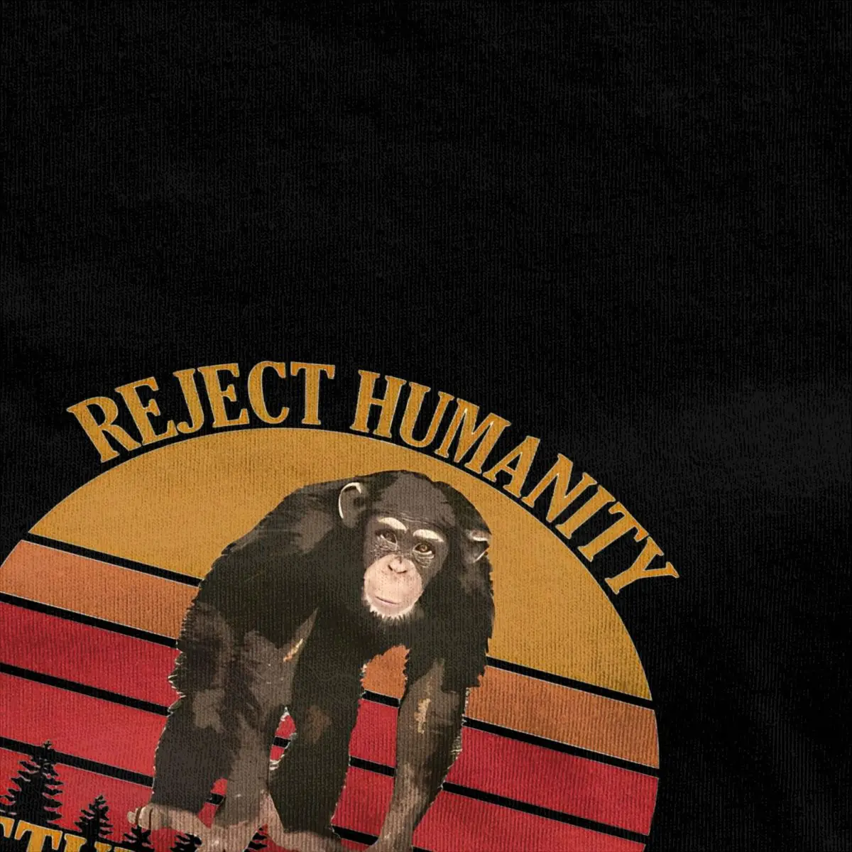 Reject Humanity T Shirt RETURN TO MONKE Harajuku T-Shirts Short-Sleeve Y2K Funny Tops Beach 100 Cotton O-Neck Oversize Clothing