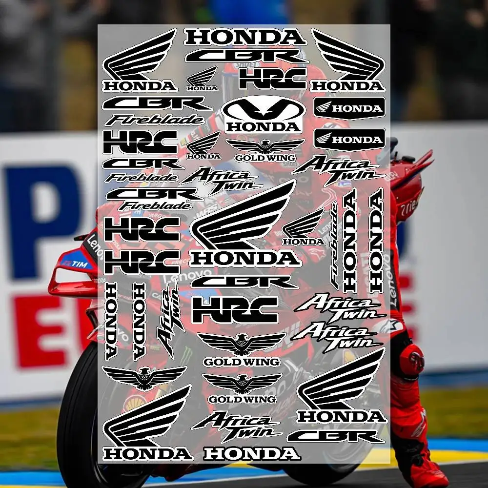 honD-A- B-lA-C-k Stickers Moto Sticker Auto Body Bumper Windows Motorcycle Laptop Walls Vinyl Decal Car Tuning Accessories