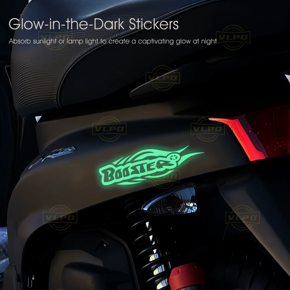 Motorcycle Glow Stickers Waterproof Decal for MBK Booster NG 50cc Rocket Spirit Track Naked Euro 2 Deezer Dark Dog Accessories view 2
