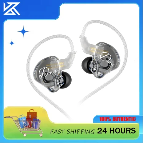 سماعات KZ Dawn سماعات رأس رياضية مع خاصية إلغاء الضوضاء HIFI