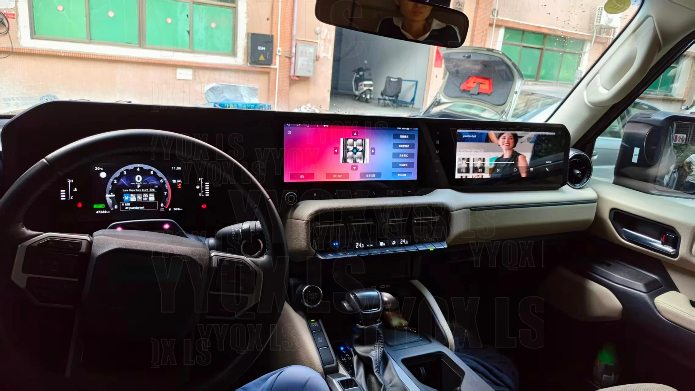 12.3Inch Qled screen For Toyota Prado Land Cruiser 250 Lc250 2023-2025 Android 14 Car Multimedia Video Player Navigation CarPlay