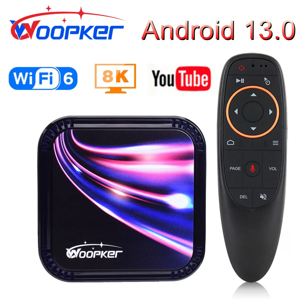 

Woopker 2023 New Android 13 TV Box K52 4G 64G 32G Rockchip RK3528 Quad Core 8K HD Media Player Wifi6 BT5.0 YouTube Smart TVBox