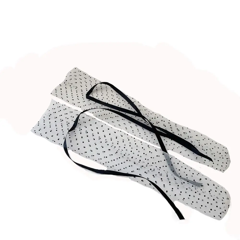 

Sweet Bow Mesh Dots Mid Tube Socks Thin Pile Up Socks Transparent Tulle Sock Harajuku Ballet Style Bowknot Socks Summer