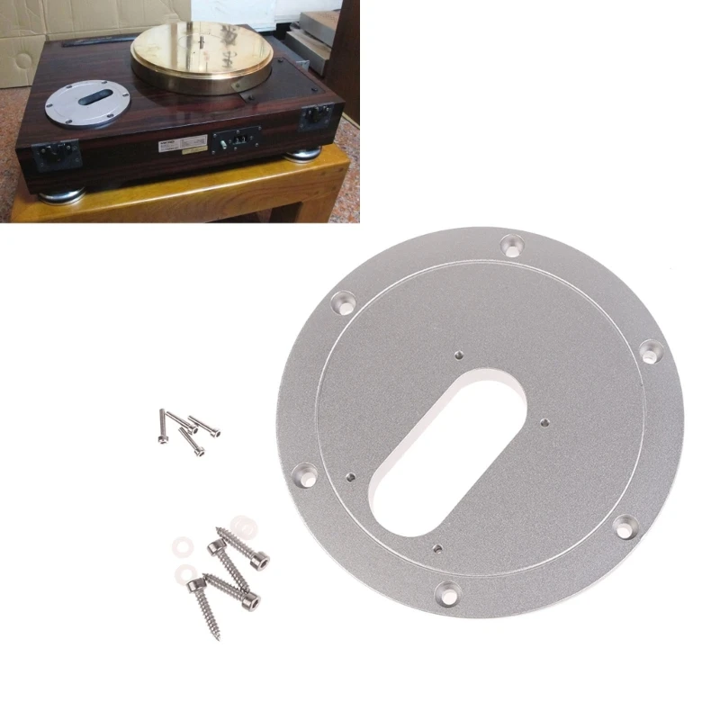 Placa de brazo Universal para Micro Seiki A-1207, tocadiscos de aluminio, fonógrafo, reemplazo de adaptador de vinilo