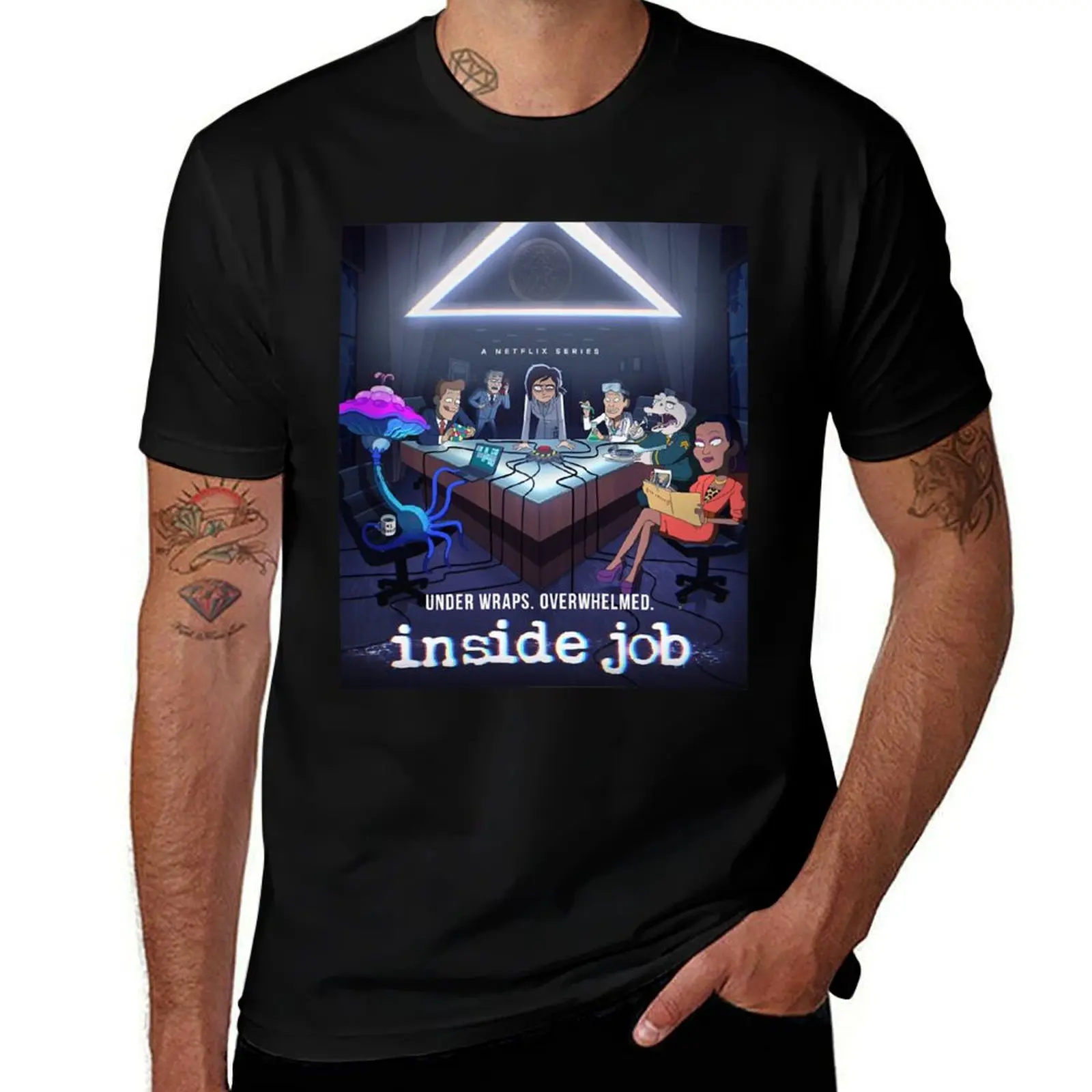 Regalos para amantes Inside Job Netflix 2021 - Cognito Inc Cool Gift Camisetas camisetas gráficas rapero camisetas gráficas camiseta de diseñador para hombres