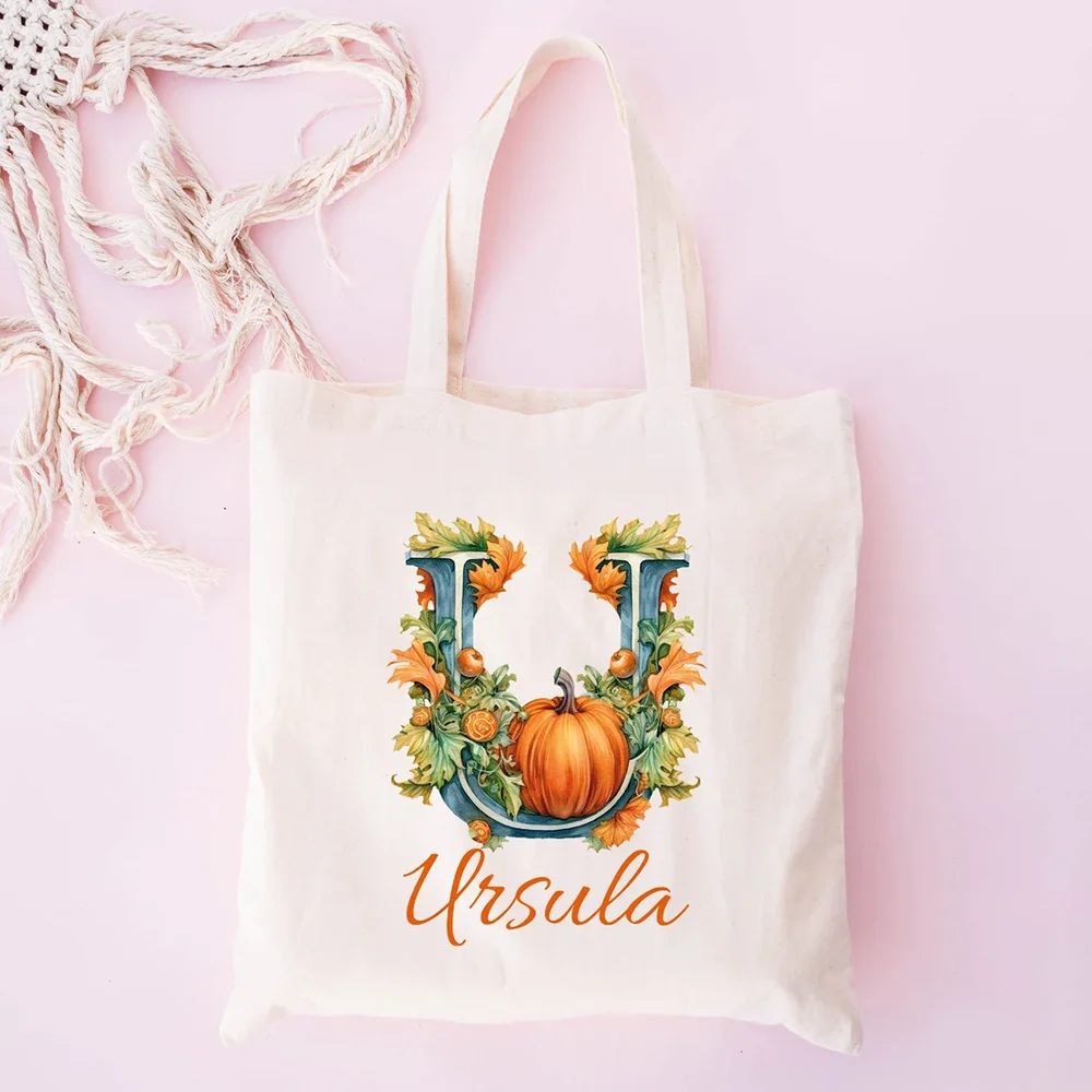 شخصية الخريف اليقطين حمل حقيبة هدايا عيد الشكر للأصدقاء زملاء والأقارب الخريف جو عطلة الهدايا التذكارية