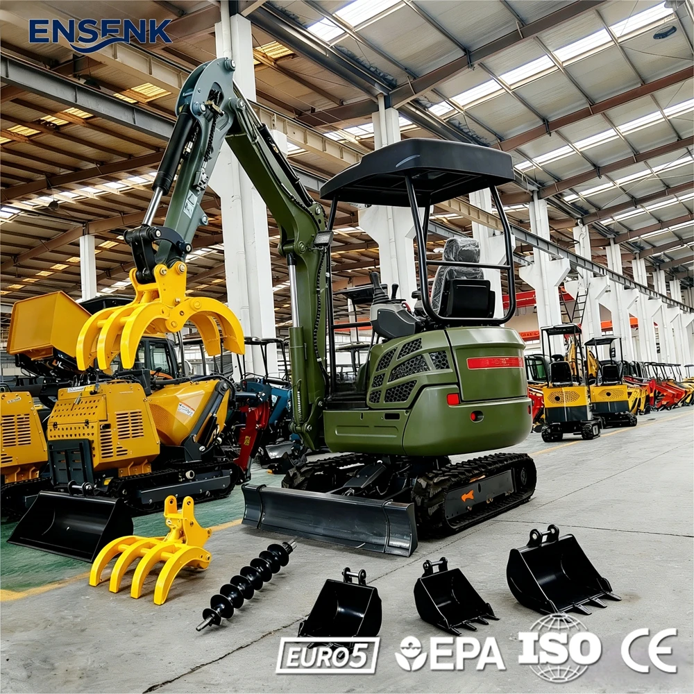 

Мини-экскаватор 0.8 т, 1.2 т, 1.5 т, 3.0 т, дизельный Yanmar, EPA Euro 5, CE, многофункциональный сельскохозяйственный экскаватор