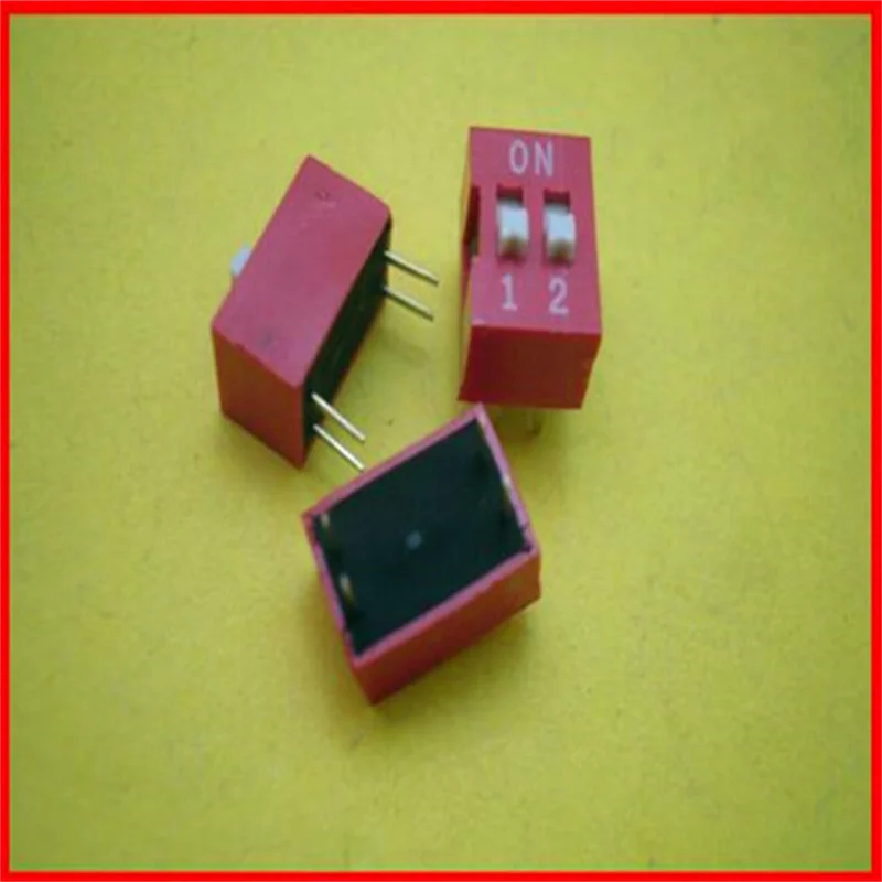 4pcs DIP switch / dial-line level / 2.54 pitch / 2 / toggle switch / gold-plated /Electronic Component