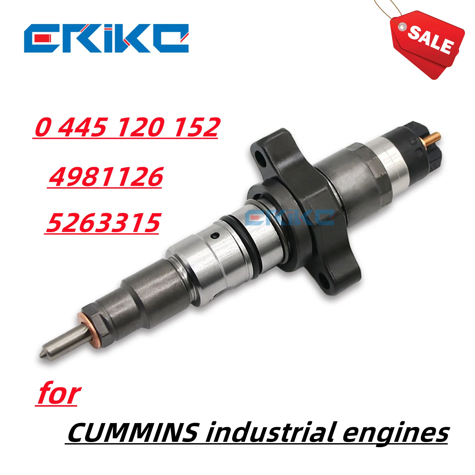 ERIKC 0 445 120 152 – 4981126 Common rail injector 5263315 0445 120 152 0445120252 for CUMMINS industrial engines 4981126