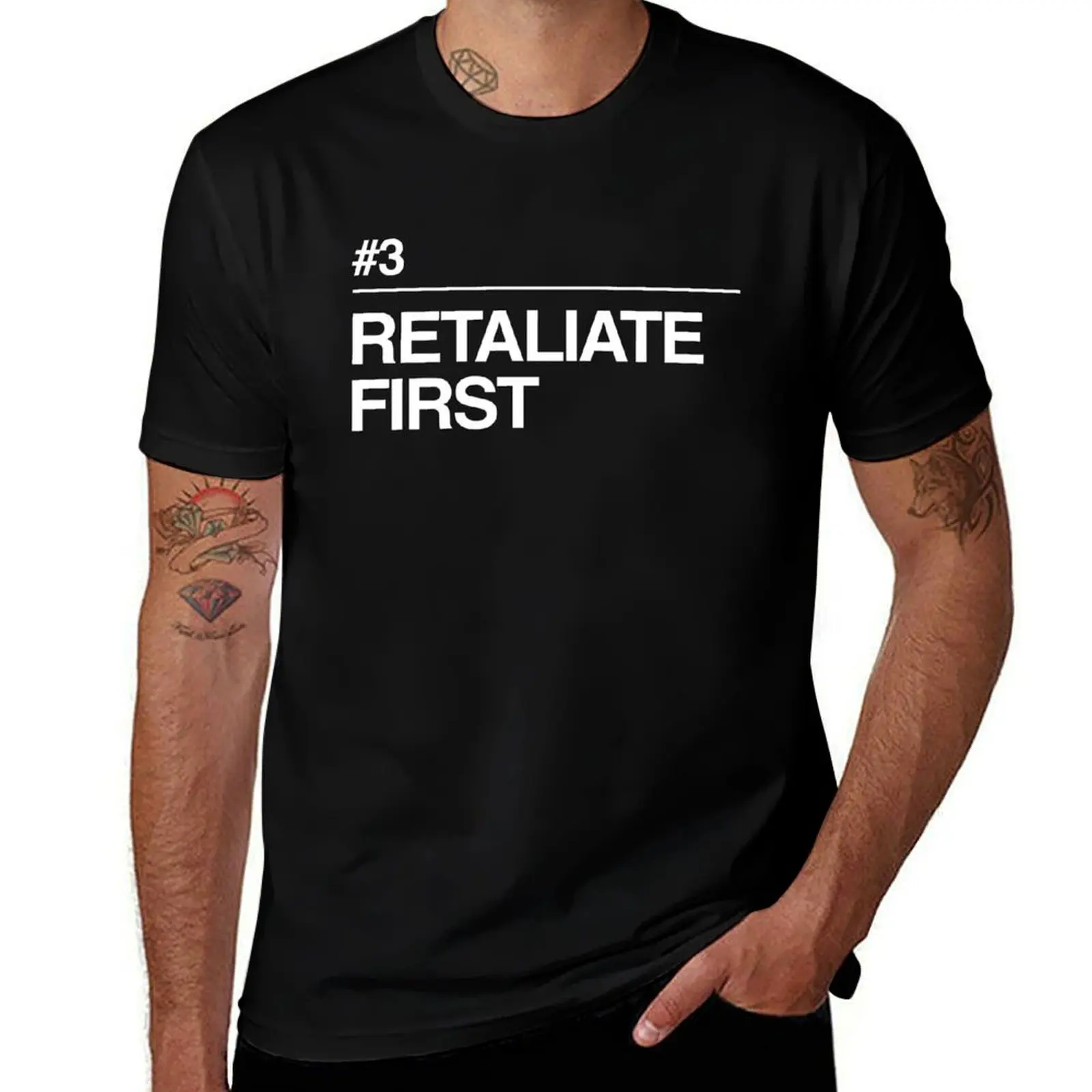 Футболка Retaliate First, дышащая, легкая, летняя.
