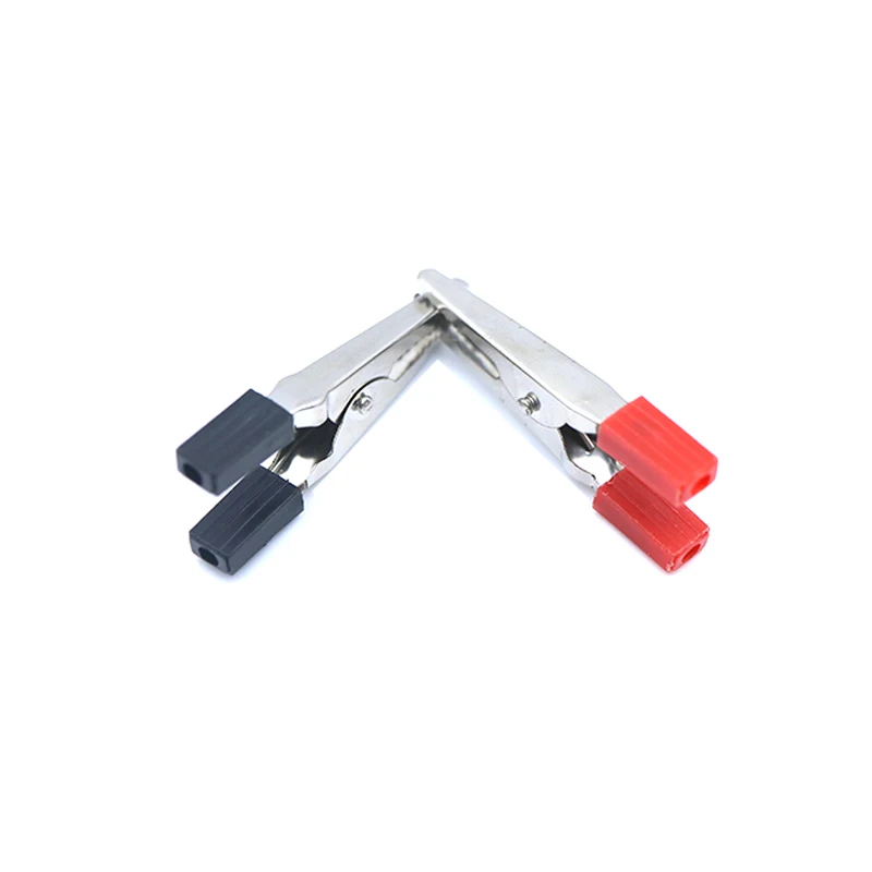 1/10pcs 49mm Insulated Plastic Handle Crocodile Clips, Heavy Duty Alligator Test Clamps for Charging Cables, Electrical Testi