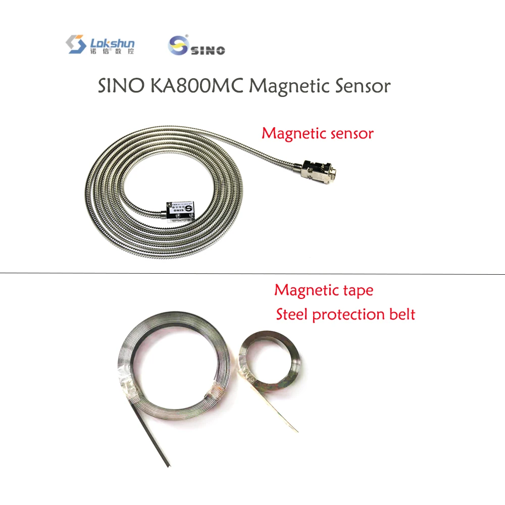 Fita de Escala Magnética Sino Ka800mc Sensor Magnético Cabeça de Leitor Sensor de Deslocamento Linear Resolução 0005 mm