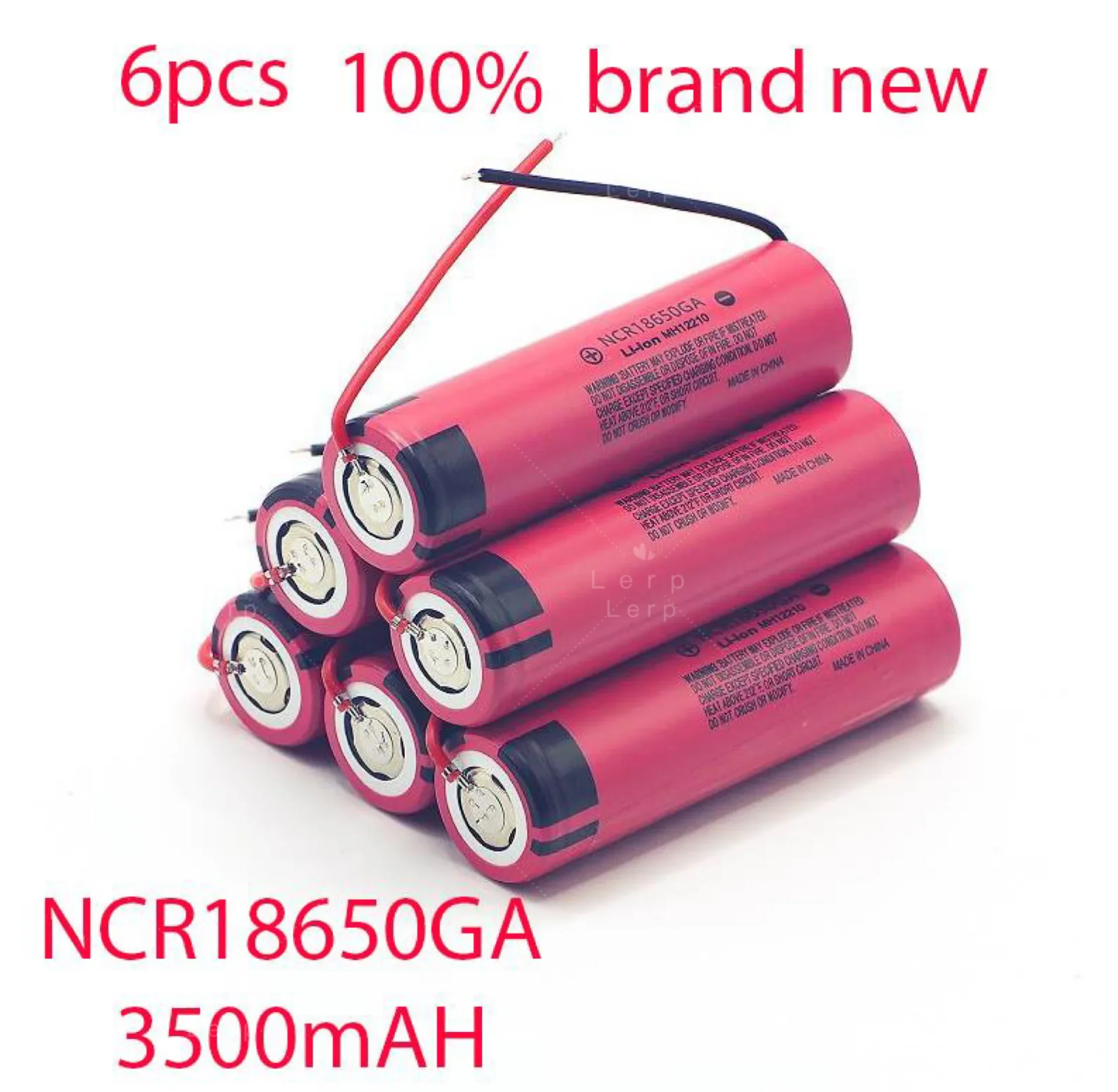 2024 new 100% original NCR18650 GA 3500mAh 3.7V 18650 lithium battery suitable for flashlight DIY, etc