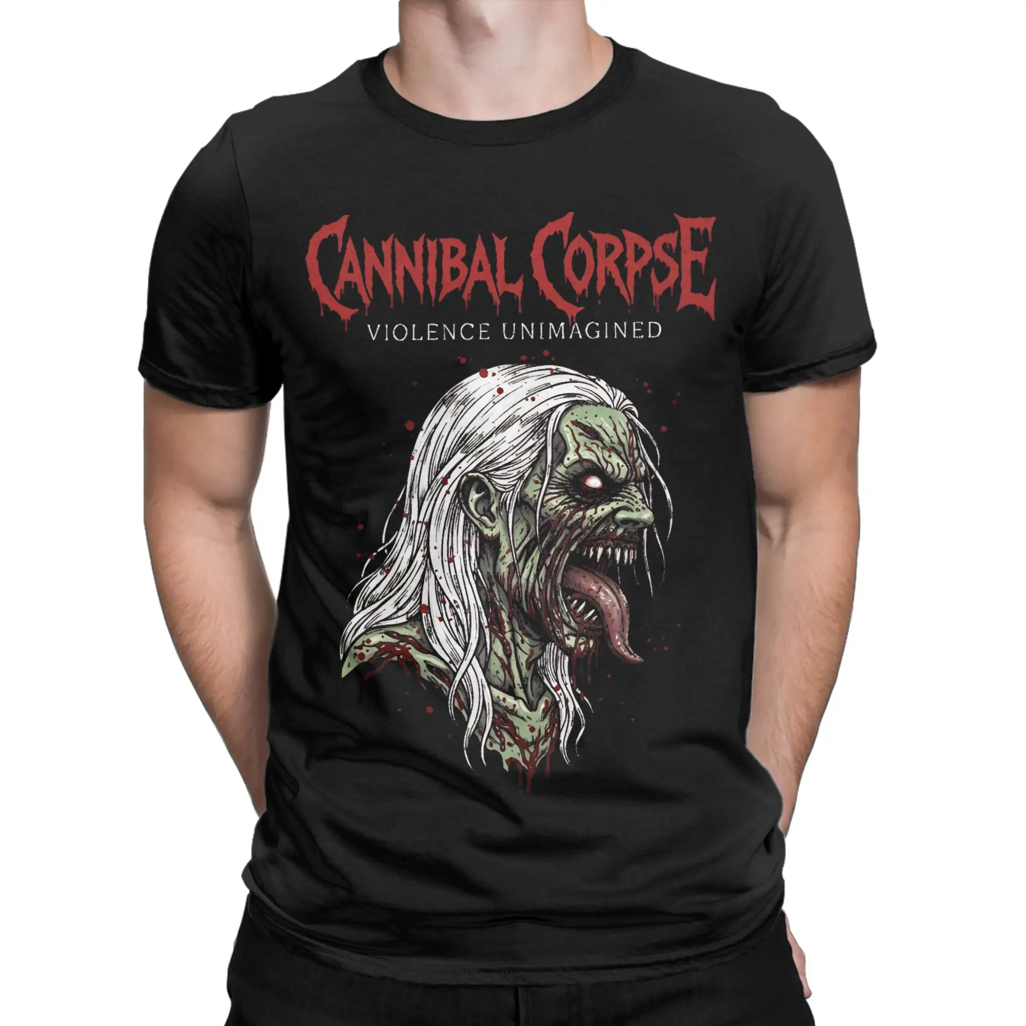 تي شيرت Cannibal Corpse Brutal Death Metal مطبوع للرجال والنساء 100% قطن تي شيرت ملابس #1