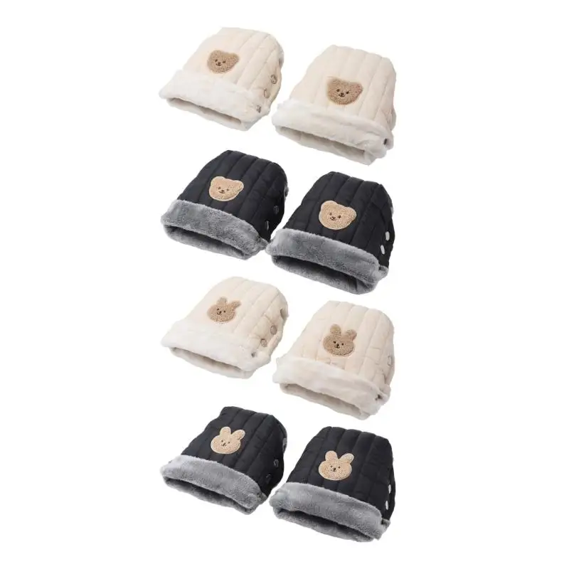 

U13F Soft Lined Hand Gloves Strollers Handlebar Cover Waterproof & Windproof Design For Cold Weather Outdoor Use