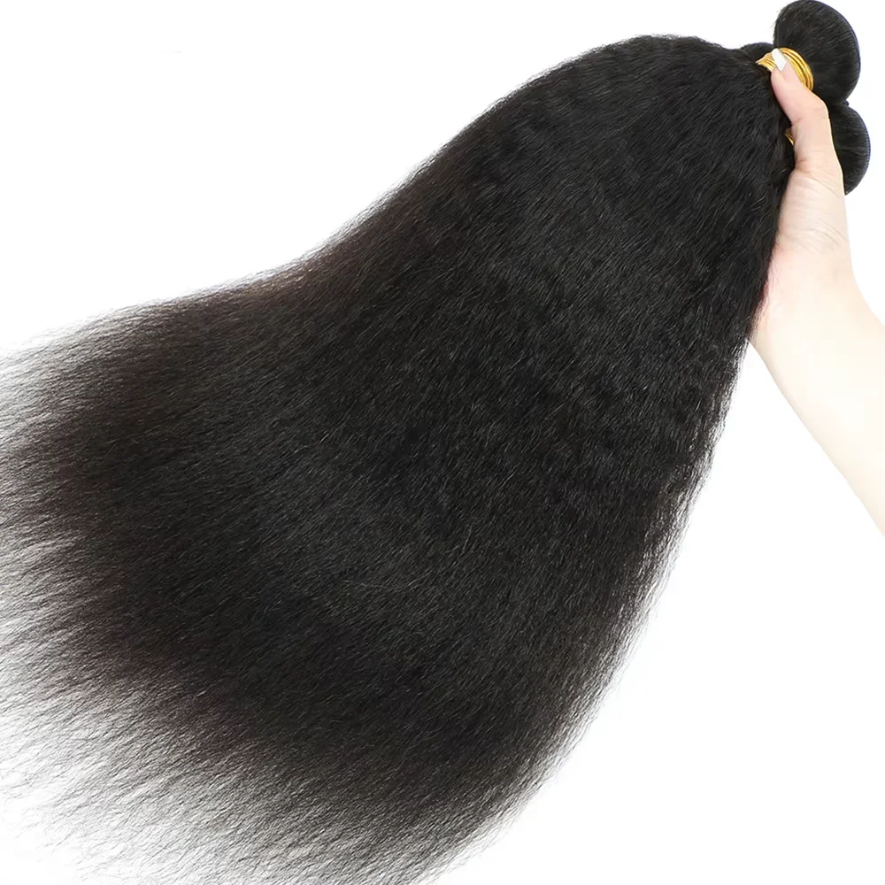 

Kerriebeauty Kinky Прямые вьющиеся необработанные пучки волос Remy Бразильские 30-дюймовые девственные необработанные человеческие волосы Наращивание натурального плетения