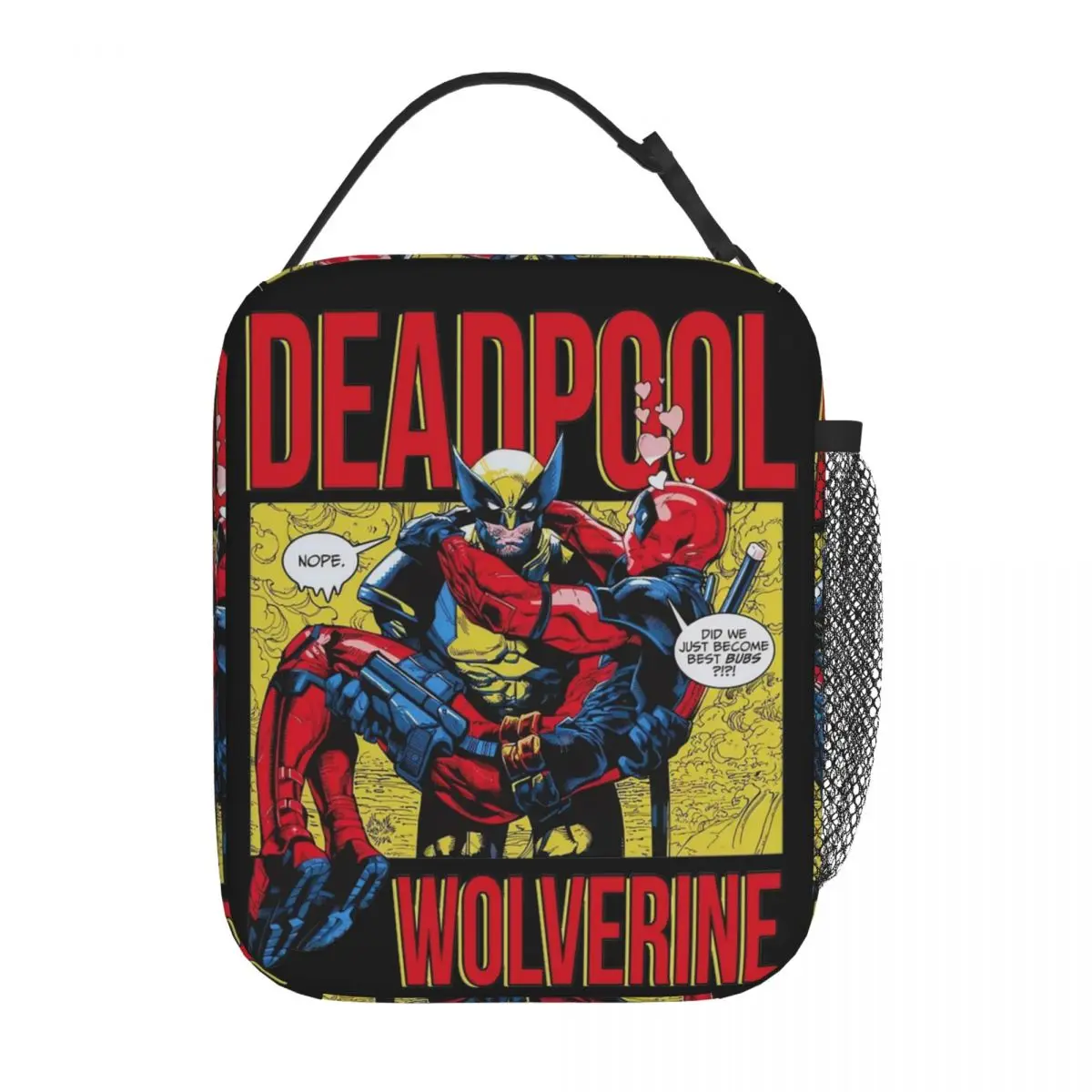 Deadpools Funny Besties Insulated Lunch Bag Cooler Bag Reusable Meal Container Leakproof Tote Lunch Box Food Handbags Travel