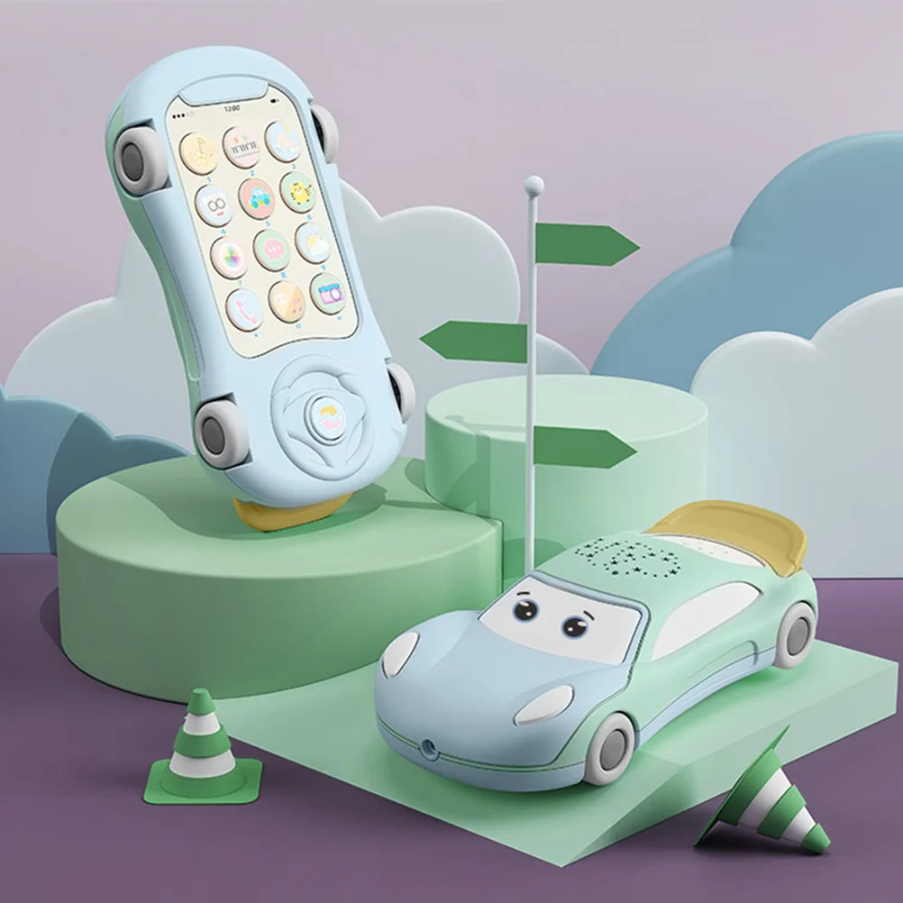 Música luz história máquina telefone multifuncional para crianças bebê educacional infantil aprendizagem voz interativa design dos desenhos animados cedo