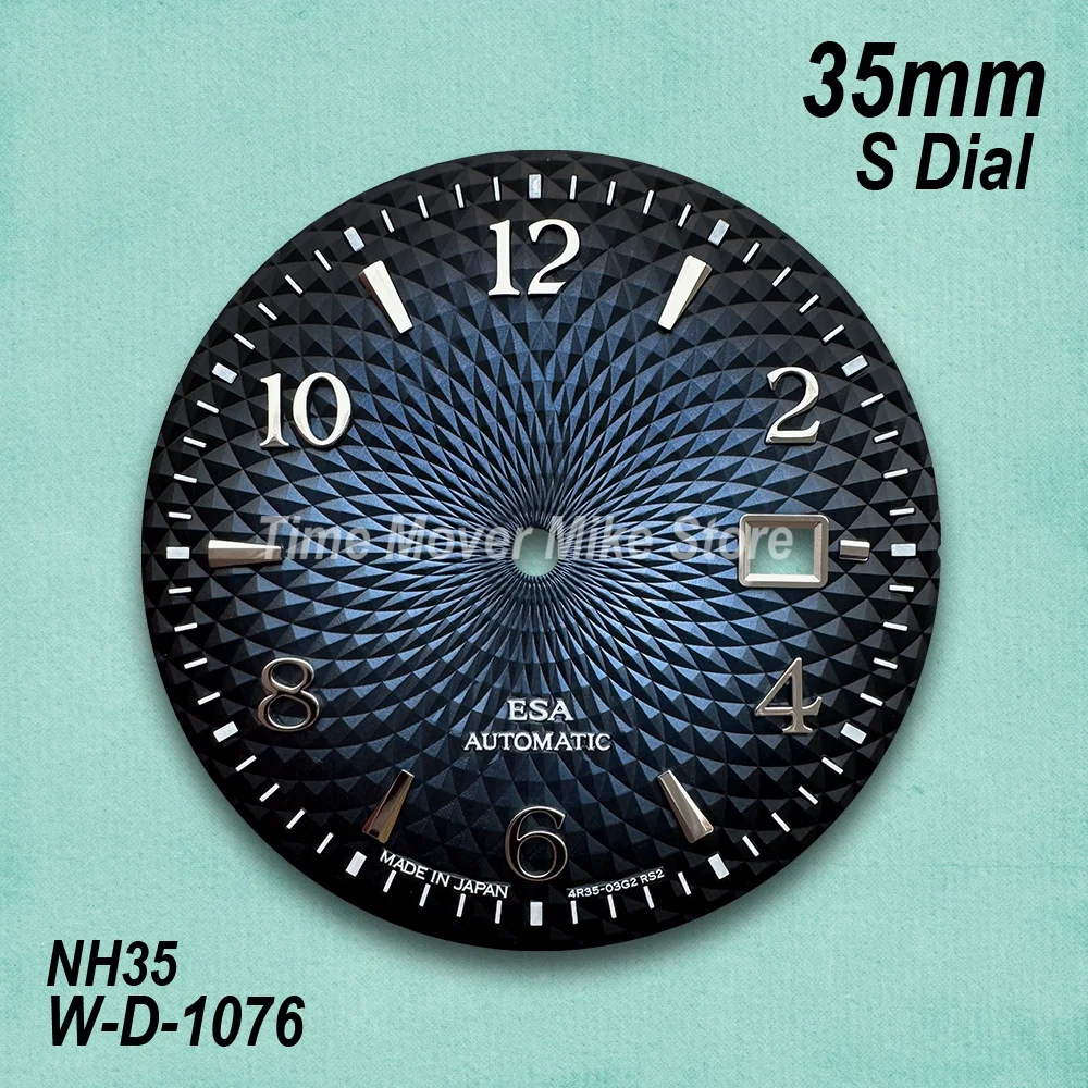 35mm S Logo Cocktail Dial Fit NH35/NH36 Movement High-Quality Lotus Dial Watch Modification Accessories