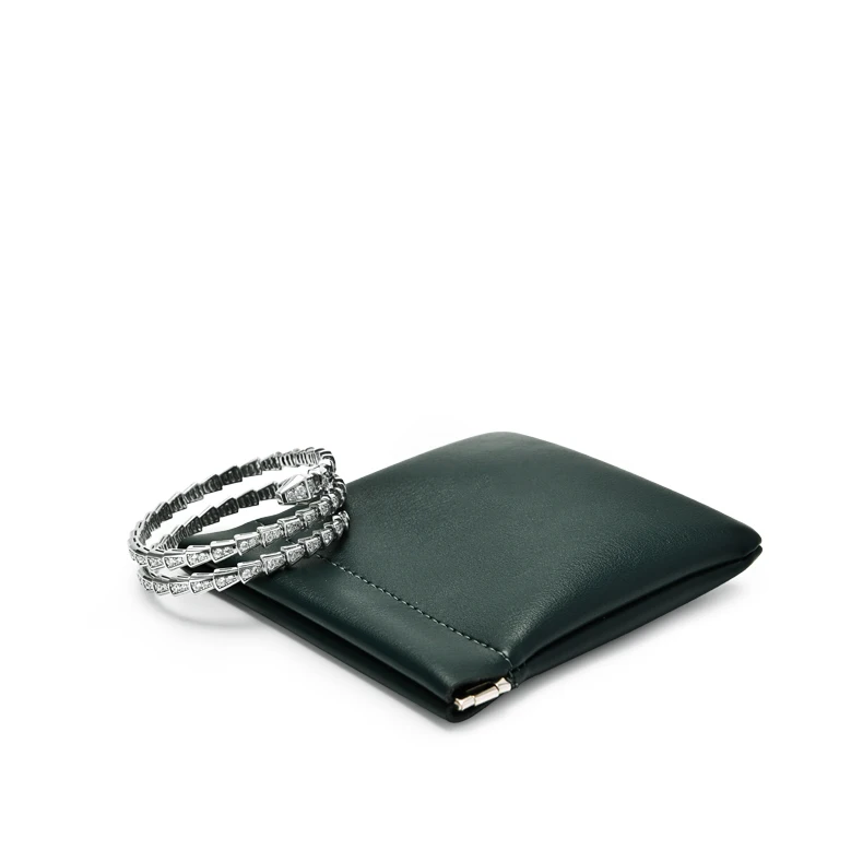 Oirlv 5 Stück Tragbare PU-Leder Schmuckbeutel mit Verschluss Aufbewahrungstasche für Ringe, Ohrringe, Halsketten Mehrfarbige Mini-Organizer – Detail 6