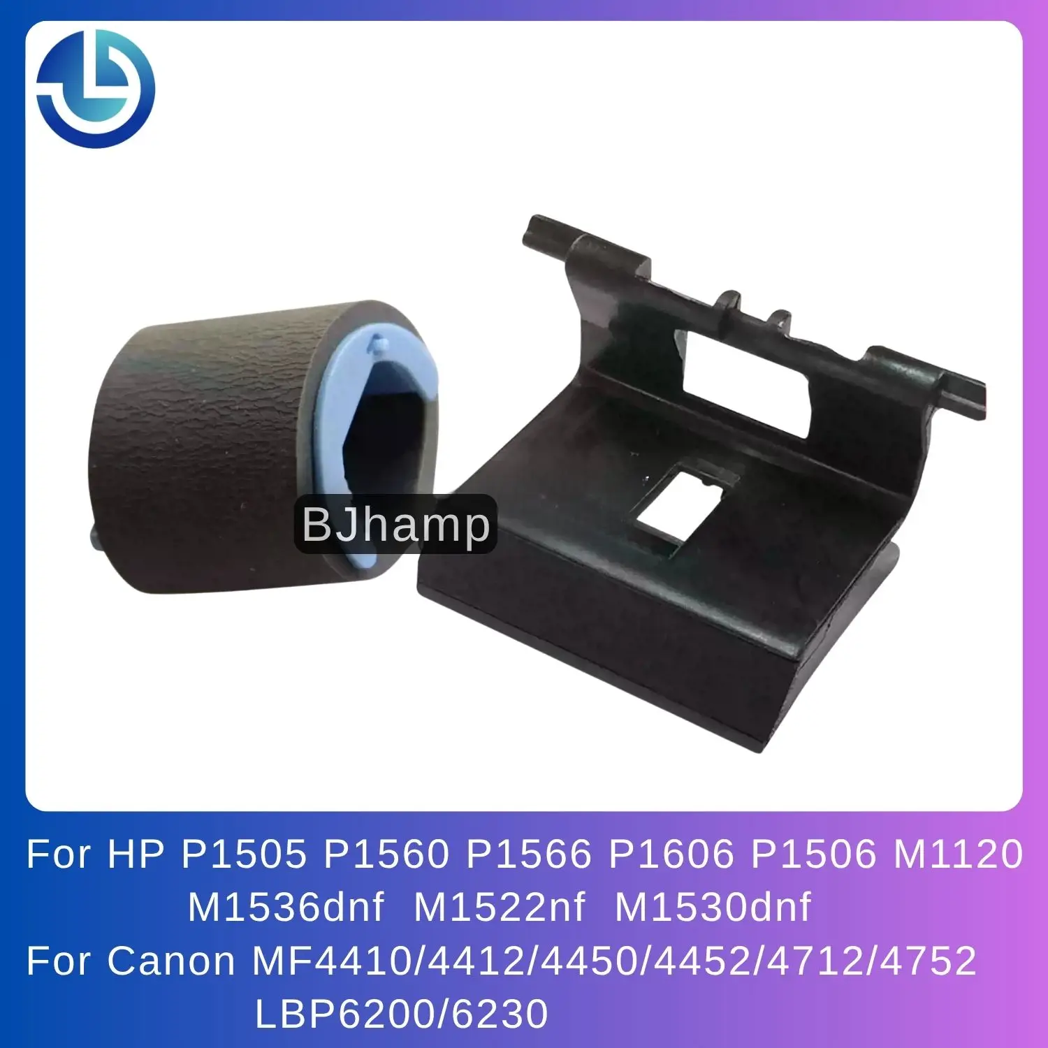 Pickup Roller and Separation Pad for HP P1560 P1566 P1606 M1536dnf P1505、P1506、M1120、M1522nf、M1530dnf Anti-jam Printer Accessor