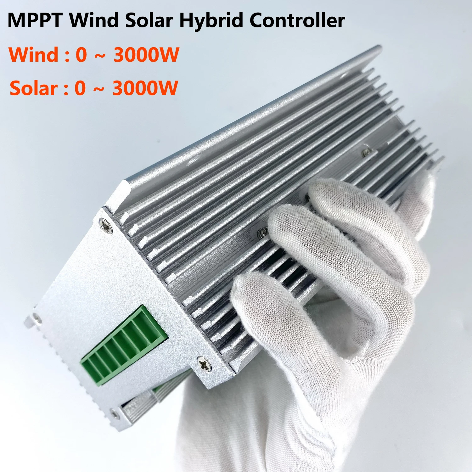 3000W 4KW 12 24 48V MPPT Hybrid Charge Controller Wind Generator Solar Panel Charger LCD Display Dump Load For Household Systems