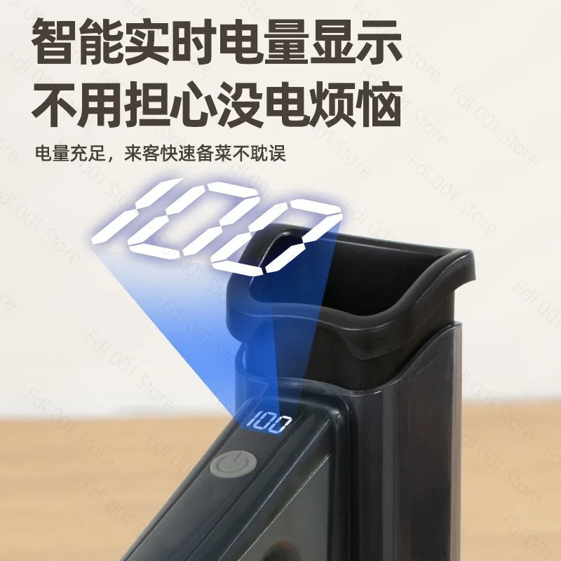 Electric Vegetable Cutter Household Automatic Shredding and Slicing Intelligent Digital Display Is Convenient and Labor-saving