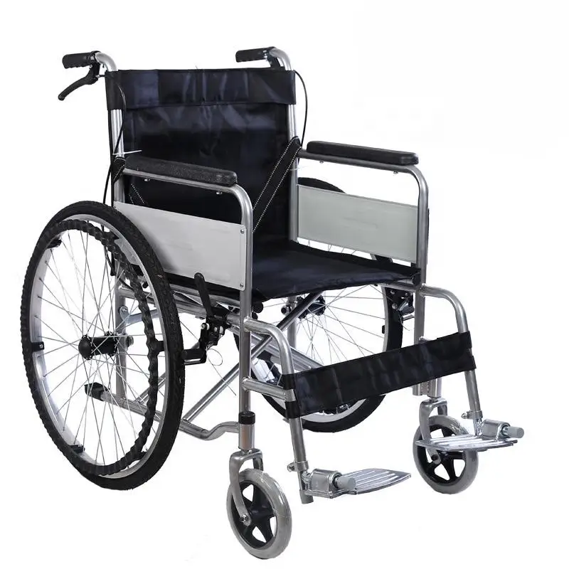 Cheap Price High-quality Manual Portable Solid Tire Wheelchair for the Hand Push Adult Disabled WheelChair