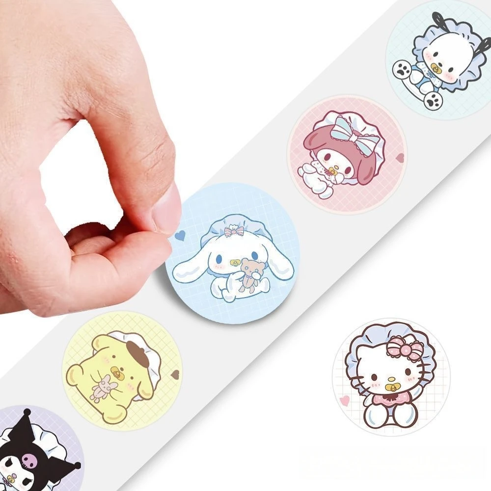 Aufkleber Dekoration 300 Stück/Rolle Niedliche Cartoon-Aufkleber Wasserdichte Aufkleber für DIY Scrapbooking, Umschlagversiegelung – Detail 4