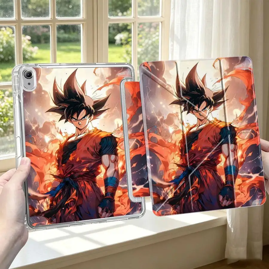 

With Pen Slot Cover Tablet Case For iPad Pro 13 2025 2026 11th Air 8 M2 M3 3 9th 12th 10th Gen Mini 7 6 5 Dragon Ball Goku